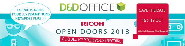 Invitation Ricoh Open Doors 2018, ne tardez plus !