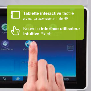 Tablette interactive tactile avec processeur Intel® - Nouvelle interface utilisateur intuitive Ricoh