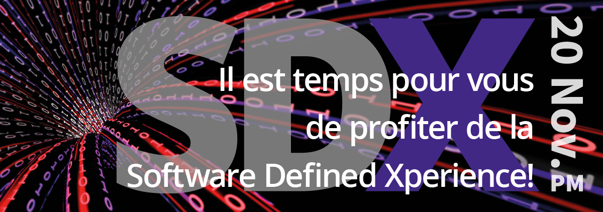 SDX : Software Defined Xperience. 20 Novembre 2015 - Distillerie de Biercée. Organisé par Uniwan.